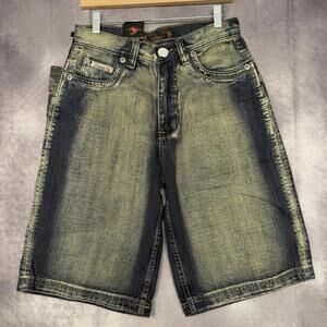 Vintage Y2K Victorious Baggy Shorts Jorts Men Size 30‎ Denim Skater Faded